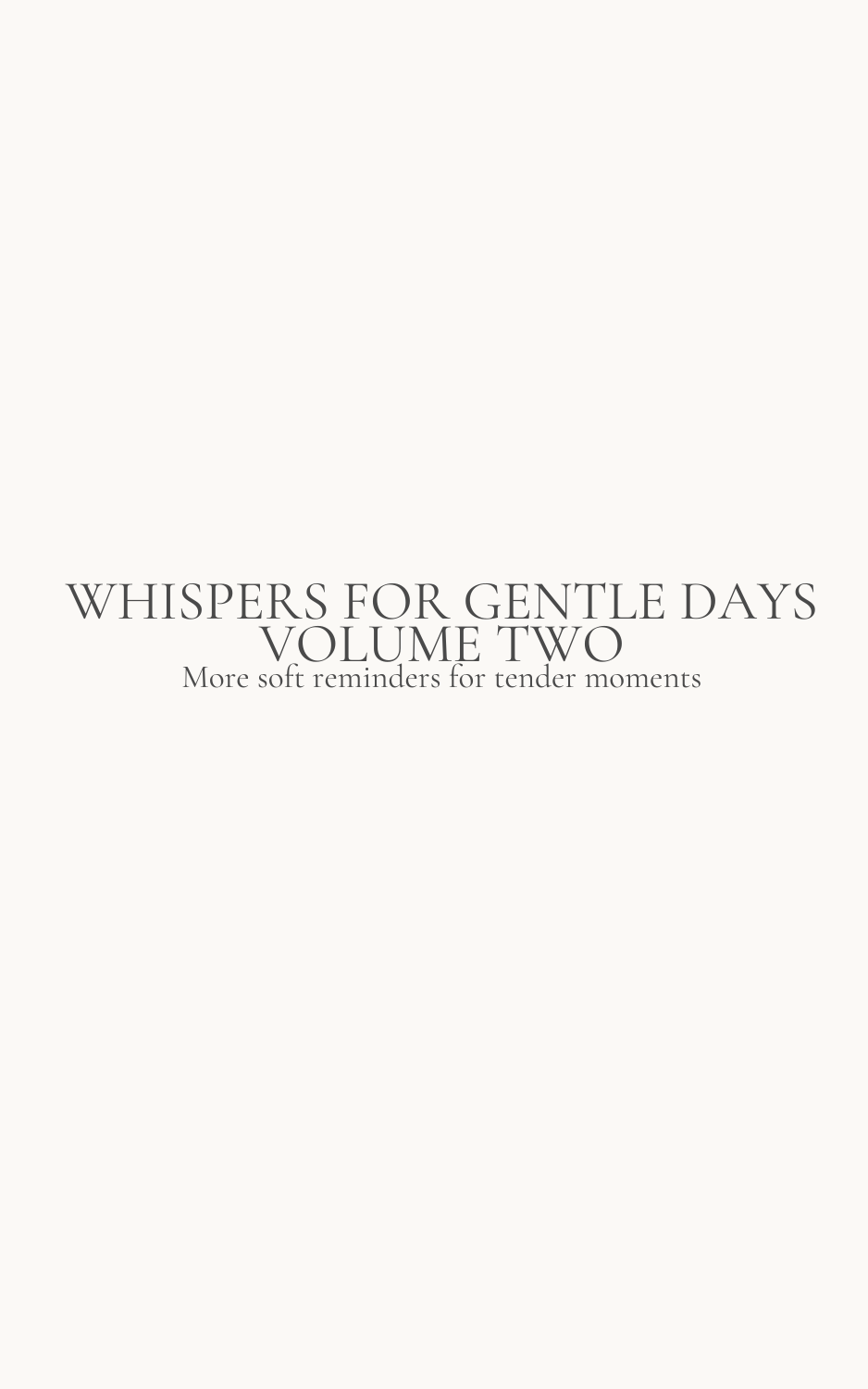 Whispers for Gentle Days Vol. 2 | Printable Soul Truth Cards